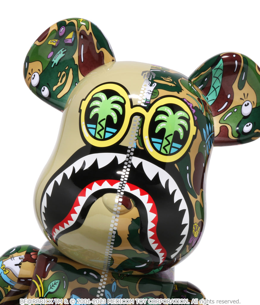 Steven Harrington Studio - Bape 1000% BE@RBRICK : Green