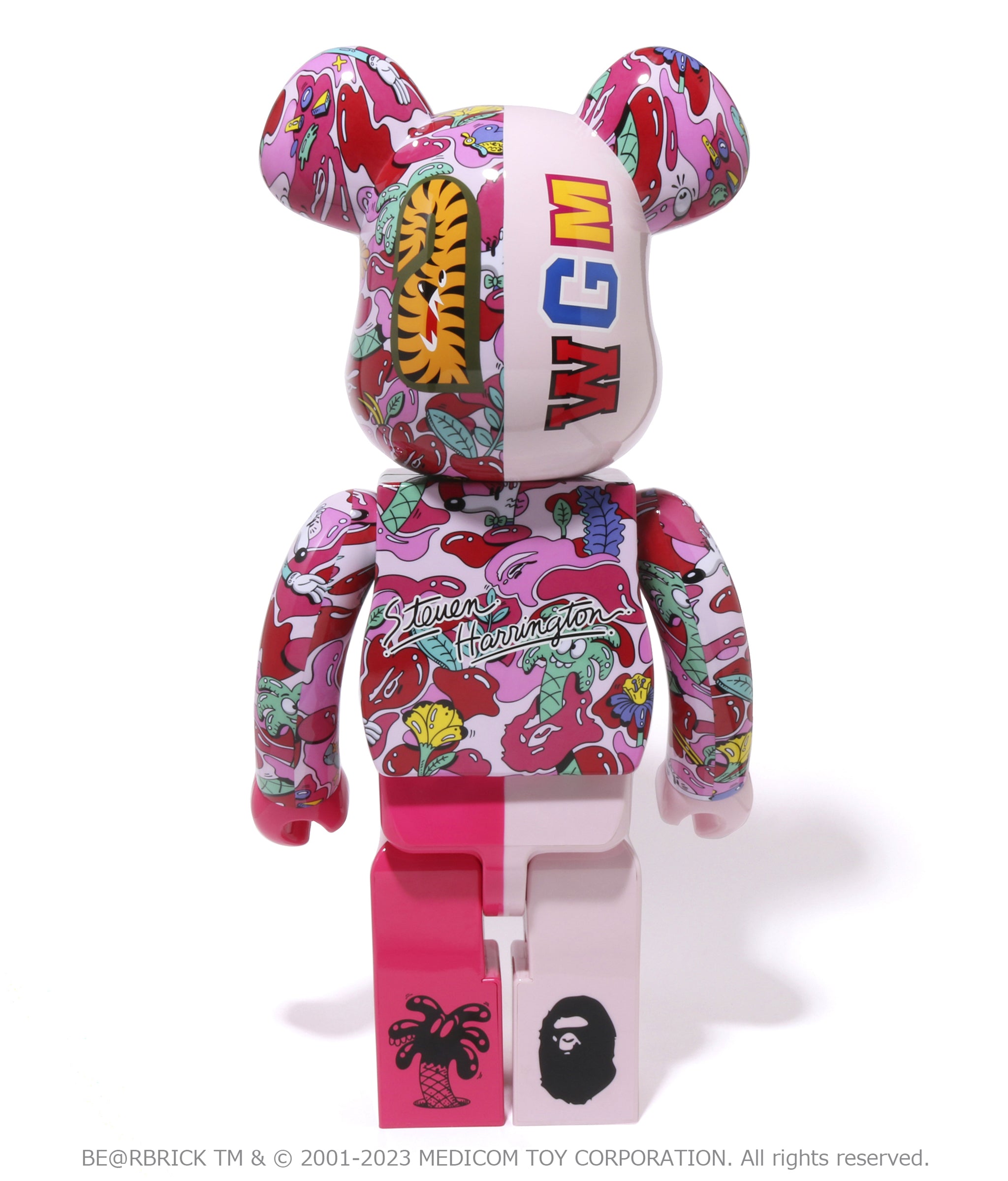 Steven Harrington Studio - Bape 1000% BE@RBRICK : Pink