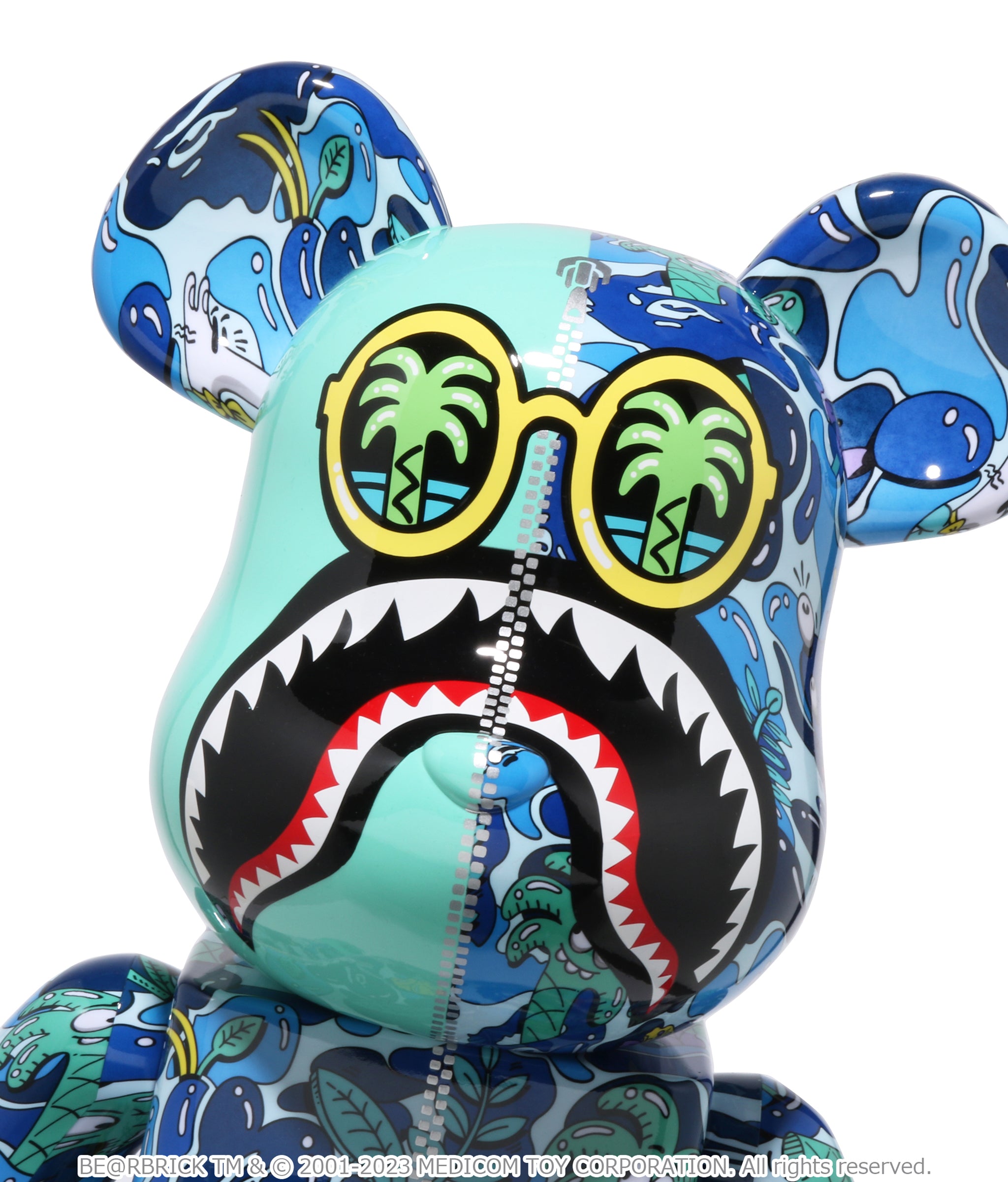 Steven Harrington Studio - Bape 1000% BE@RBRICK : Blue